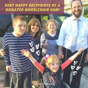 children recipient of wheelchair van