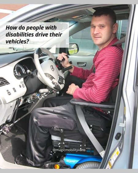 disabled person driving a vehicle